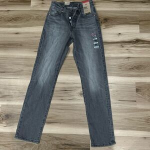 NEW Levi’s 501 Grey Straight High Rise Jeans Women’s 24X30